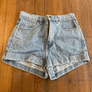 American Apparel Light Wash Denim Shorts (size 27)
